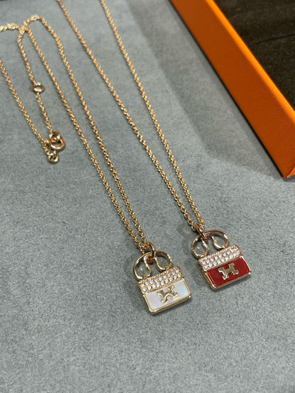 [⭐⭐JeweliWhal]H CIRCE MOISSANITE PENDANT NECKLACE GOLD