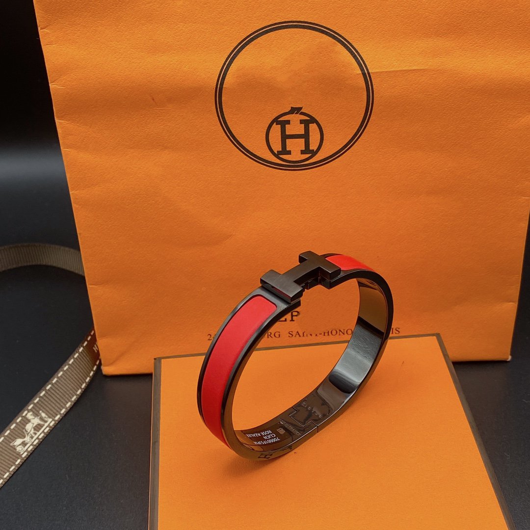 [⭐⭐JeweliWhal]CLIC HM SO BLACK RED BRACELET