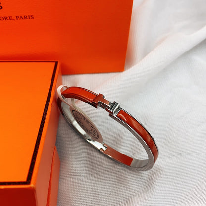 [⭐⭐JeweliWhal]CLASSIC HM CLIC RED 8MM ENAMEL BRACELET