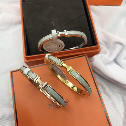 [⭐⭐JeweliWhal]クラシック HM クリック グリーン 8MM エナメルブレスレット