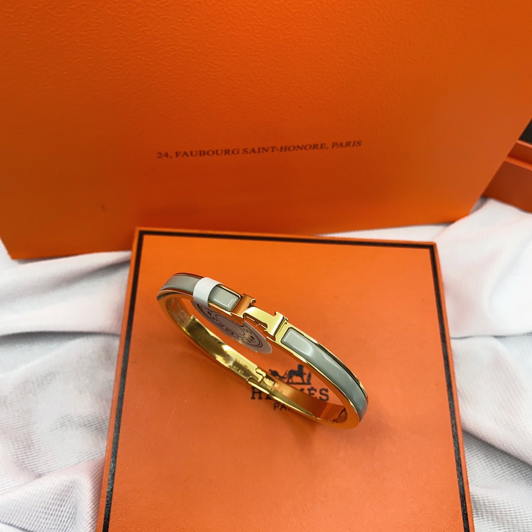 [⭐⭐JeweliWhal]クラシック HM クリック グリーン 8MM エナメルブレスレット