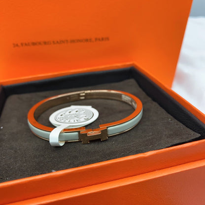 [⭐⭐JeweliWhal]クラシック HM クリック グリーン 8MM エナメルブレスレット