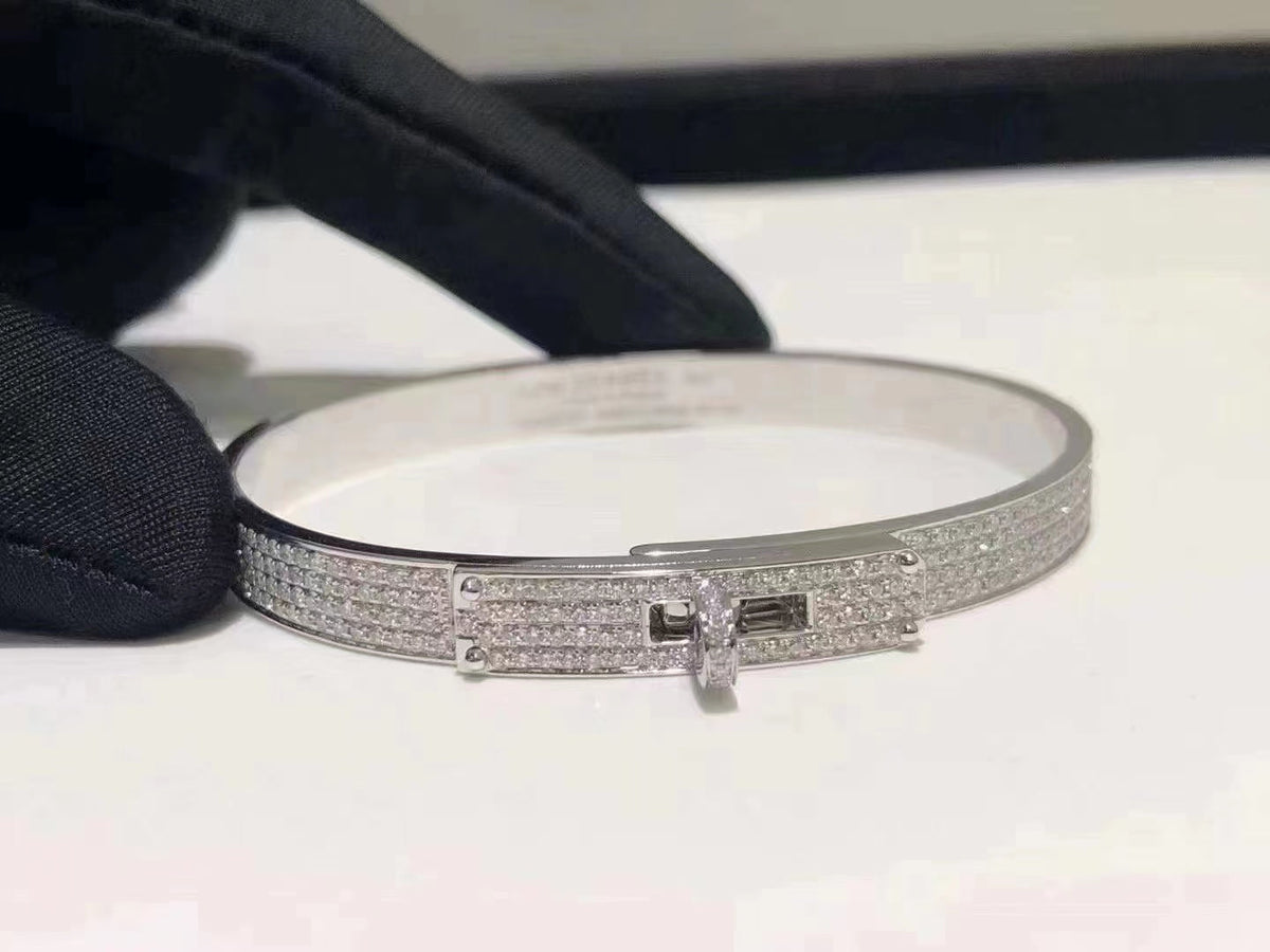[⭐⭐JeweliWhal]HM KELLY BRACELET IN SILVER AND FULL PAVE DIAMOND