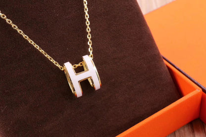 [⭐⭐JeweliWhal]HM CLIC YELLOW ENAMEL GOLD NECKLACE