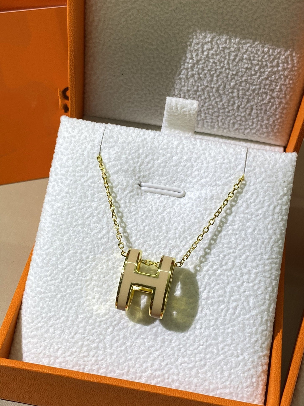 [⭐⭐JeweliWhal]HM CLIC YELLOW ENAMEL GOLD NECKLACE