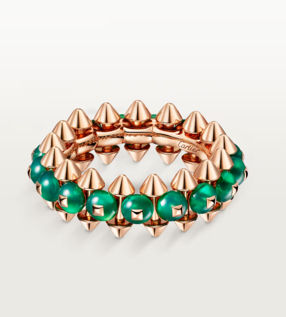 [⭐⭐JeweliWhal]CLASH ELEGANT ROSE GOLD RING FEATURING NATURAL AGATE