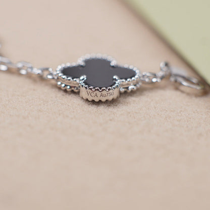 [⭐⭐JeweliWhal] CLOVER 5 MOTIF ONYXS BRACELET COLLECTION