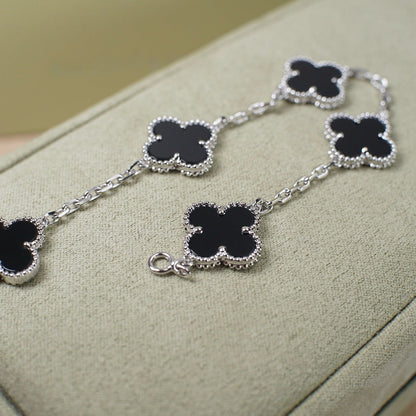 [⭐⭐JeweliWhal] CLOVER 5 MOTIF ONYXS BRACELET COLLECTION