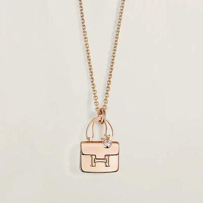 [⭐⭐JeweliWhal]AMULETTE PEDANT ROSE GOLD NECKLACE