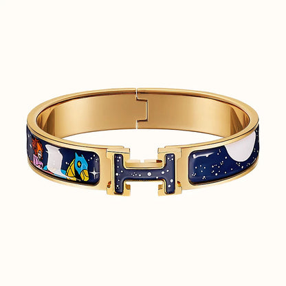 [⭐⭐JeweliWhal]H STAR AND MOON BRACELET 12MM