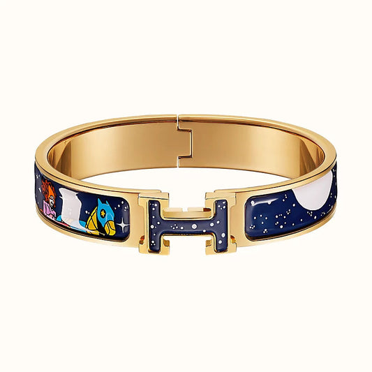 [⭐⭐JeweliWhal]H STAR AND MOON BRACELET 12MM