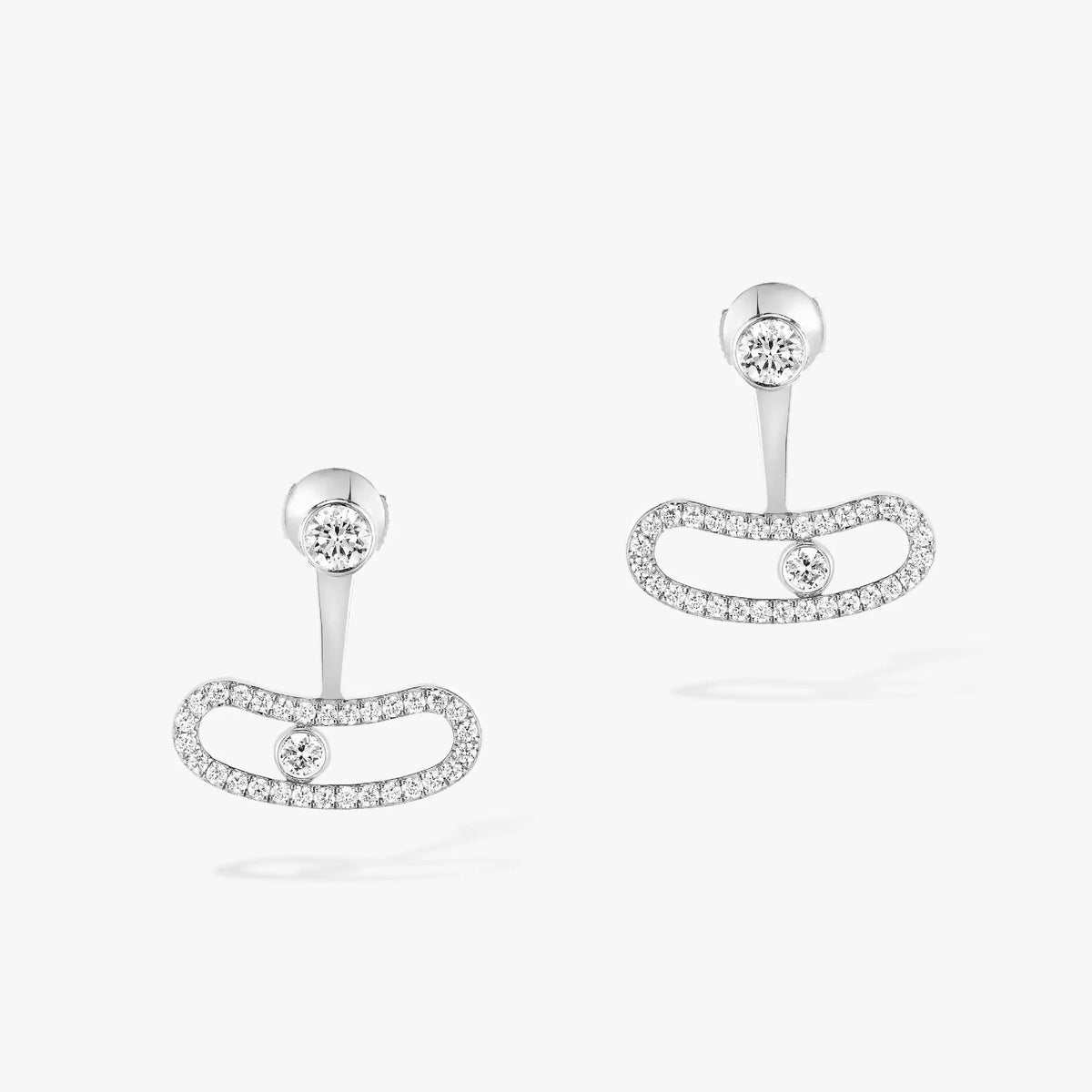 [⭐⭐JeweliWhal]MOVE UNO SILVER DIAMOND EARRINGS