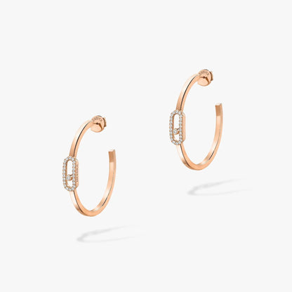 [⭐⭐JeweliWhal]CREOLES MOVE UNO PM DIAMOND EARRINGS