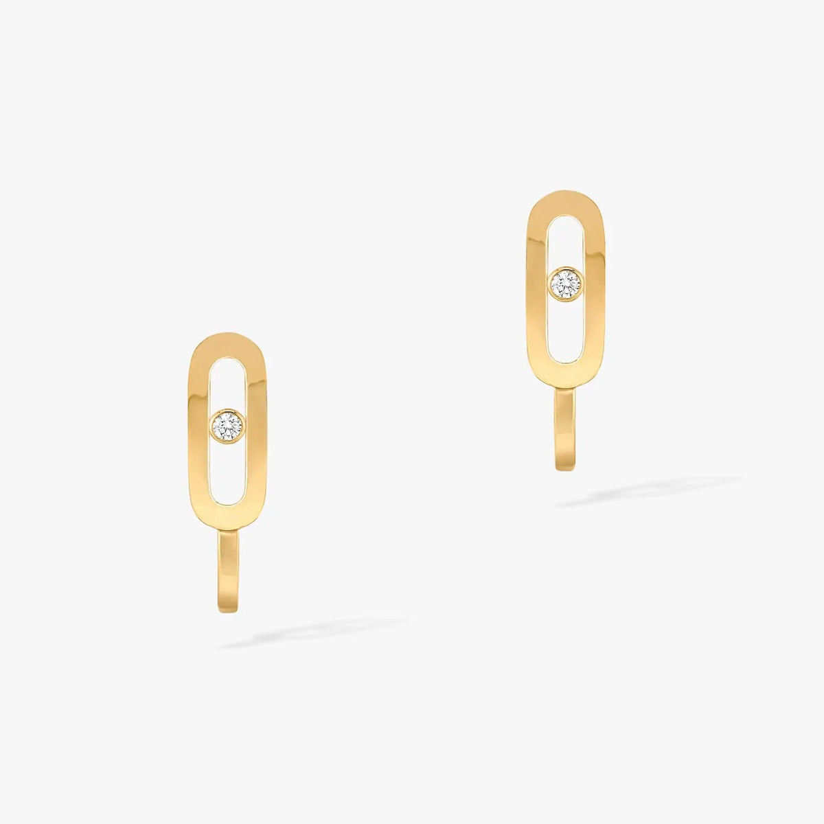 [⭐⭐JeweliWhal]CREOLES MOVE UNO MINI 1 DIAMOND EARRINGS