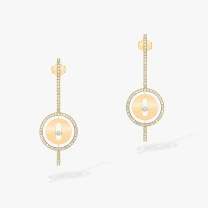 [⭐⭐JeweliWhal]Demo MOVE ARROW PINK GOLD DIAMOND EARRINGS