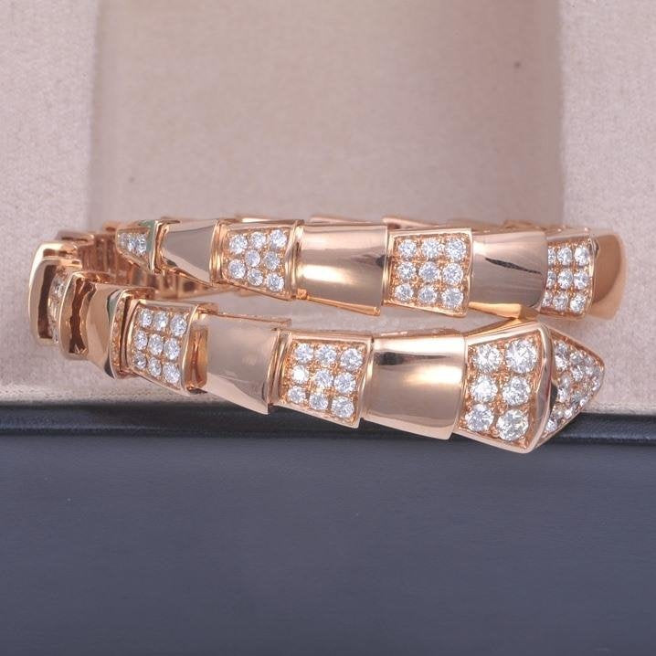 [⭐⭐JeweliWhal]SERPENTI BRACELET PINK GOLD DIAMOND