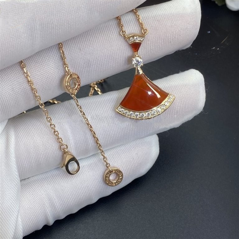 [⭐⭐JeweliWhal]DREAM NECKLACE CARNELIAN DIAMOND