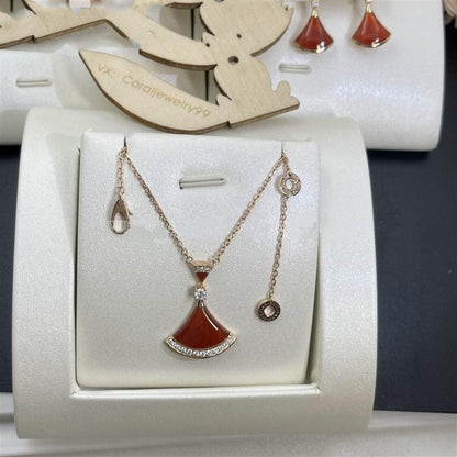 [⭐⭐JeweliWhal]DREAM NECKLACE CARNELIAN DIAMOND
