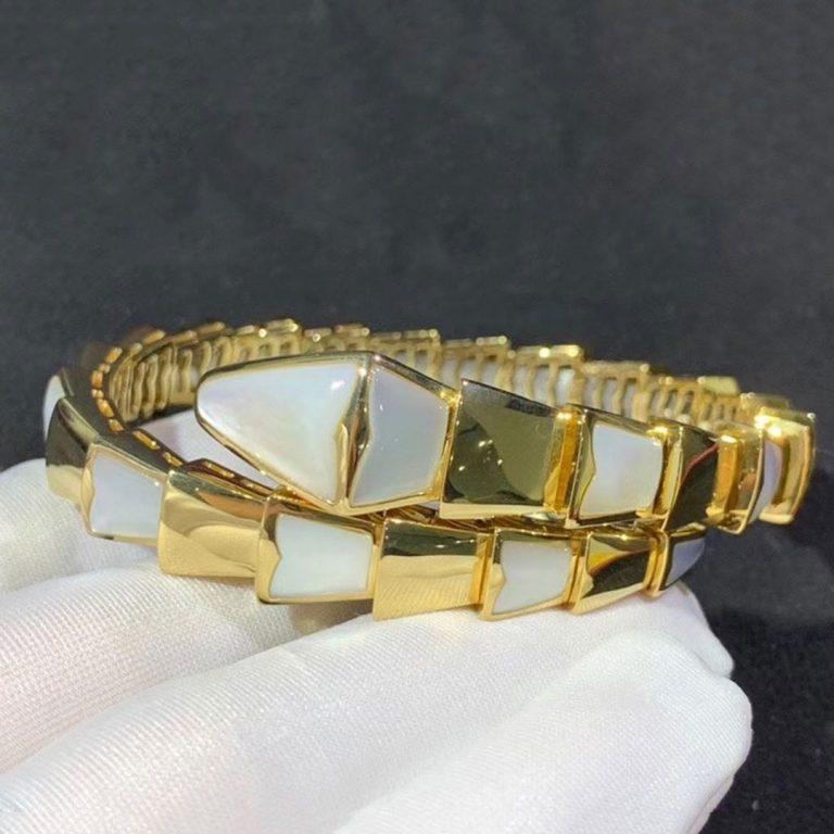 [⭐⭐JeweliWhal]SERPENTI BRACELET MOP GOLD