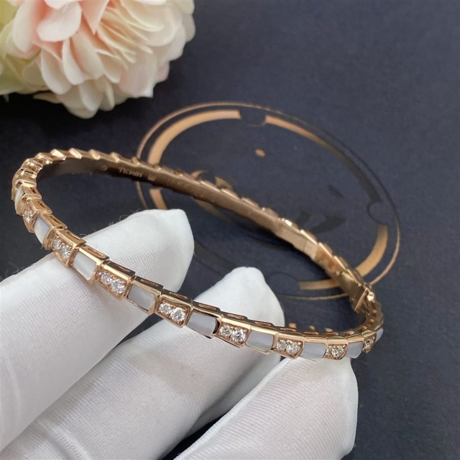 [⭐⭐JeweliWhal]SERPENTI BRACELET PINK GOLD MOP DIAMOND