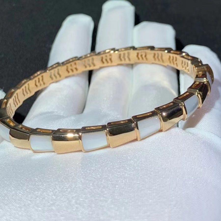 [⭐⭐JeweliWhal]SERPENTI ブレスレット ピンクゴールド マザーオブパール