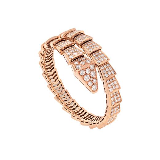 [⭐⭐JeweliWhal]SERPENTI BRACELET 8MM PINK GOLD DIAMOND