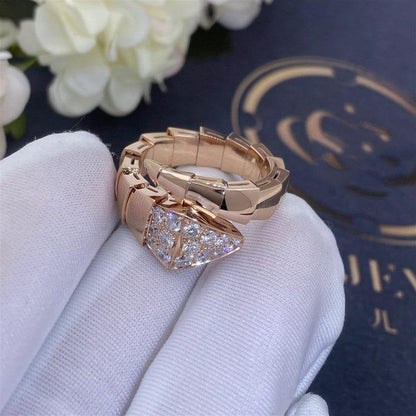 [⭐⭐JeweliWhal]SERPENTI RING PINK GOLD DIAMOND
