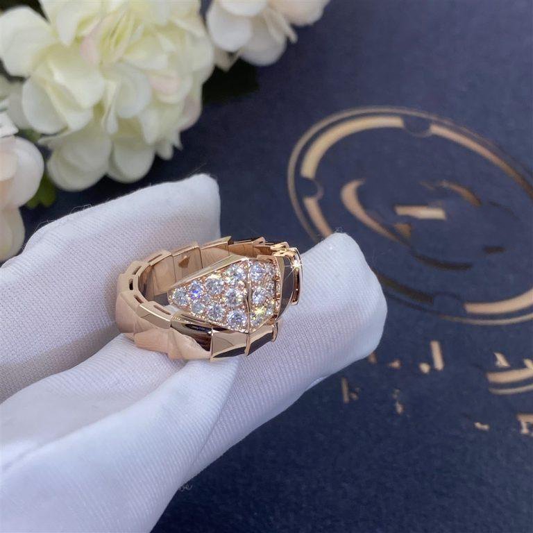 [⭐⭐JeweliWhal]SERPENTI RING PINK GOLD DIAMOND