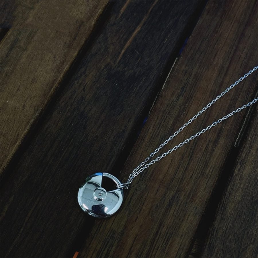 [⭐⭐JeweliWhal]AMULETTE SILVER FULL DIAMOND NECKLACE