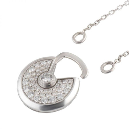 [⭐⭐JeweliWhal]AMULETTE SILVER FULL DIAMOND NECKLACE