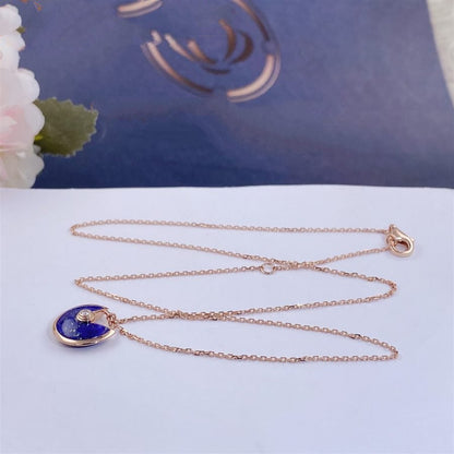 [⭐⭐JeweliWhal]アミュレット ローズゴールド アゲート ネックレス