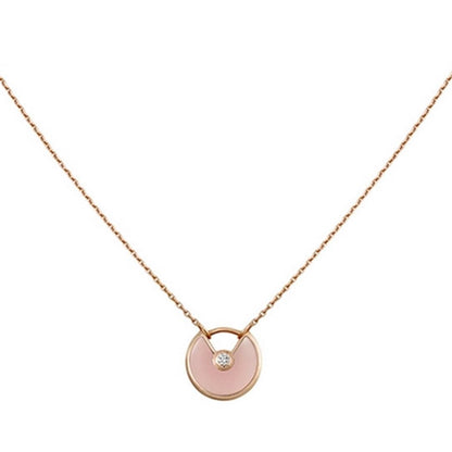 [⭐⭐JeweliWhal]AMULETTE ROSE GOLD PINK MOP NECKLACE