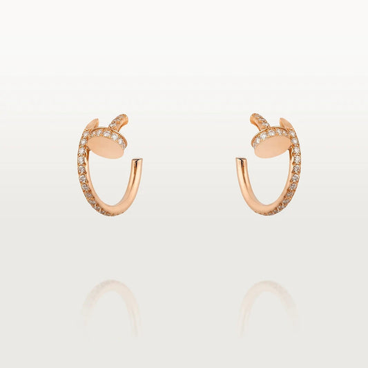 [⭐⭐JeweliWhal]JUSTE EARRINGS 12.75MM ピンクゴールド ダイヤモンド