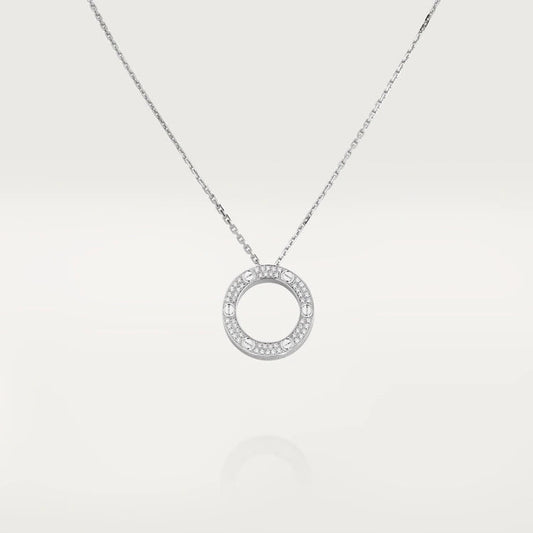 [⭐⭐JeweliWhal]LOVE NECKLACE ADJUSTABLE SILVER