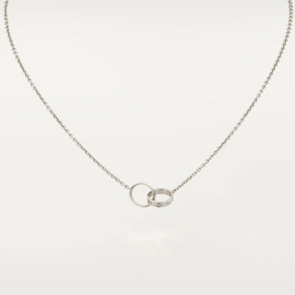 [⭐⭐JeweliWhal]LOVE NECKLACE PINK GOLD AND SILVER