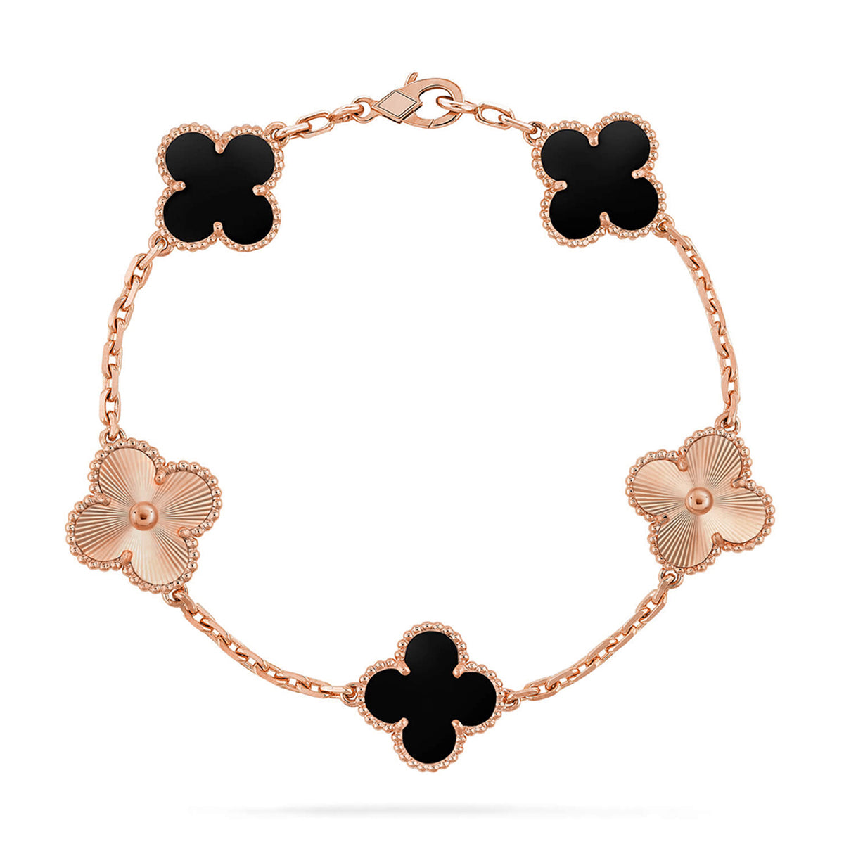 [⭐⭐JeweliWhal] CLOVER 5 MOTIF ONYXS BRACELET COLLECTION