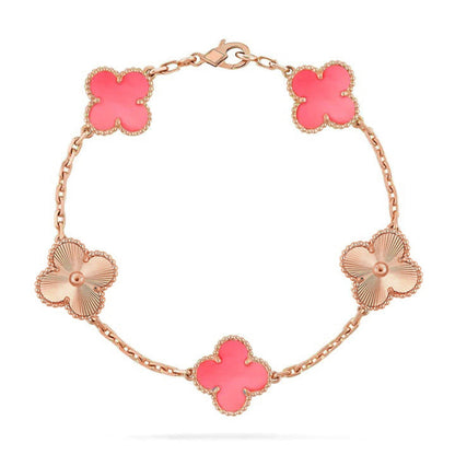 [⭐⭐JeweliWhal] CLOVER 5 MOTIFS  PINK MOP BRACELET COLLECTION