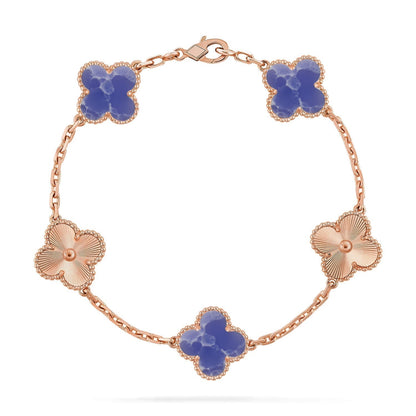 [⭐⭐JeweliWhal]CLOVER 5 MOTIF BLUE VEINS BRACELET COLLECTION