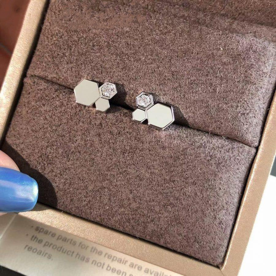 [⭐⭐JeweliWhal]BEE LOVE SILVER DIAMOND EARRINGS