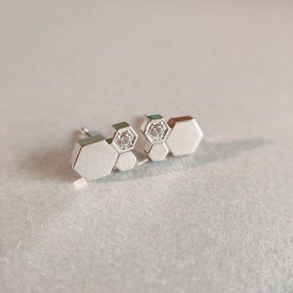 [⭐⭐JeweliWhal]BEE LOVE SILVER DIAMOND EARRINGS
