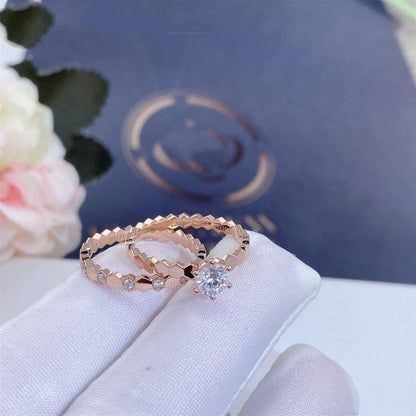 [⭐⭐JeweliWhal]BEE LOVE RING PINK GOLD 1 DIAMOND