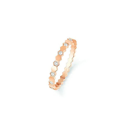 [⭐⭐JeweliWhal]BEE LOVE RING PINK GOLD DIAMOND
