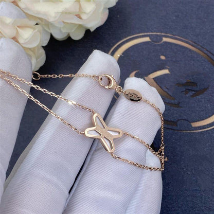 [⭐⭐JeweliWhal]JEUX BRACELET WHITE MOP PINK GOLD 1 DIAMOND