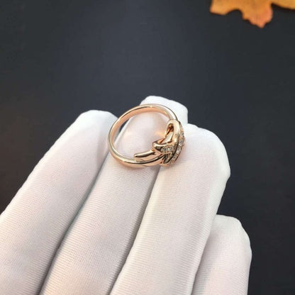 [⭐⭐JeweliWhal]JEUX DE PINK GOLD DIAMOND RING