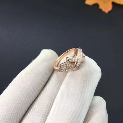 [⭐⭐JeweliWhal]JEUX DE RING PINK GOLD DIAMOND