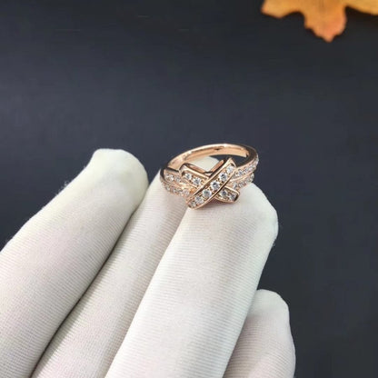 [⭐⭐JeweliWhal]JEUX DE RING PINK GOLD DIAMOND