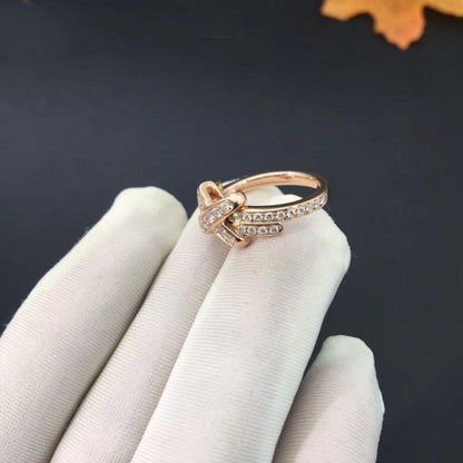 [⭐⭐JeweliWhal]JEUX DE RING PINK GOLD DIAMOND
