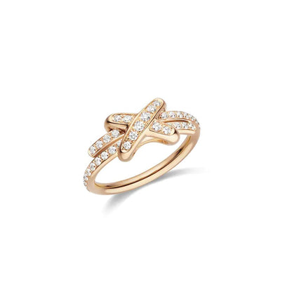 [⭐⭐JeweliWhal]JEUX DE RING PINK GOLD DIAMOND