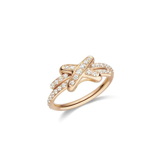 [⭐⭐JeweliWhal]JEUX DE RING PINK GOLD DIAMOND
