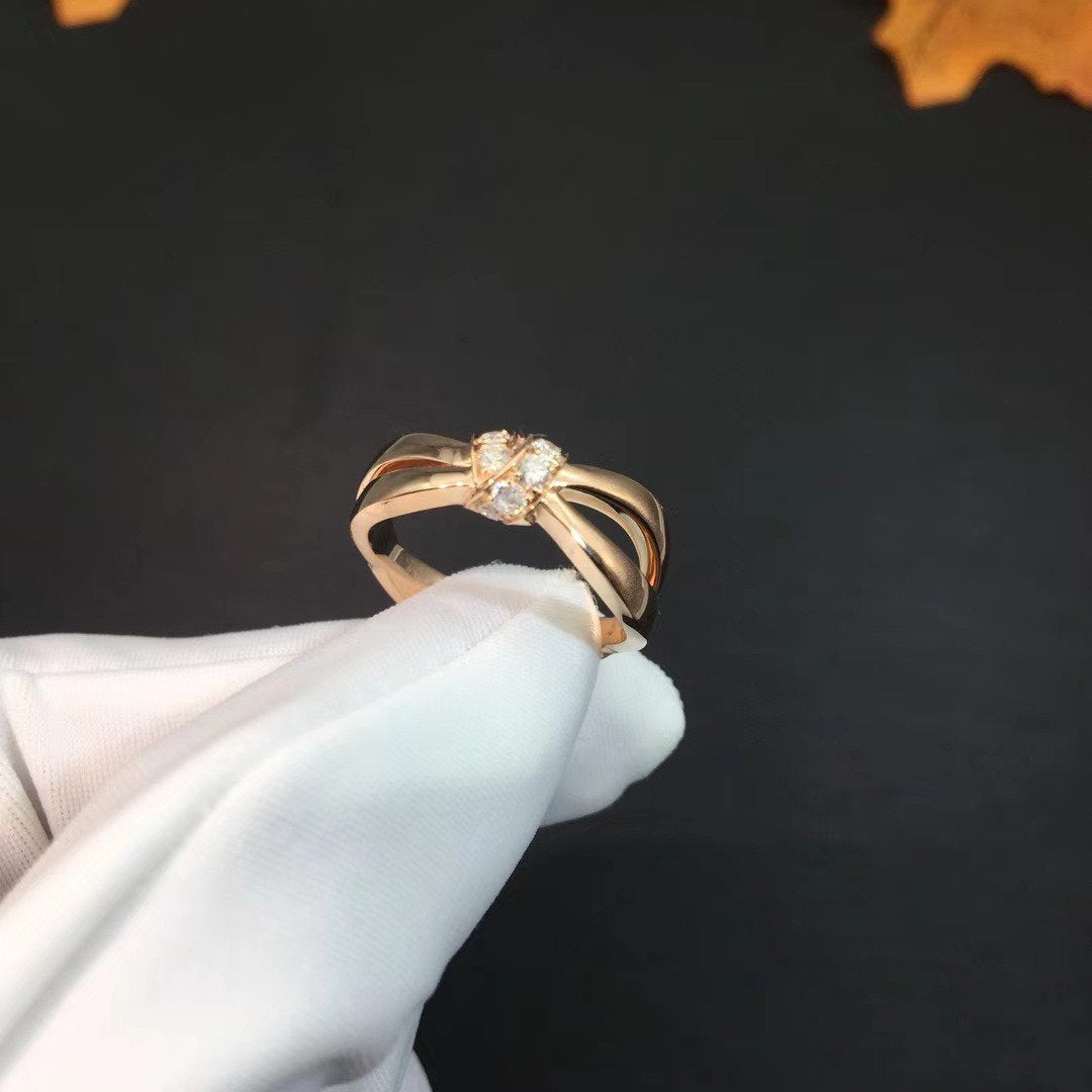 [⭐⭐JeweliWhal]LIENS RING PINK GOLD DIAMOND